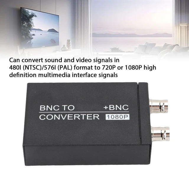 Alt view image 3 of 5 - EBTOOLS BNC to HDMI Coaxial Converter, Composite NTSC PAL CVBS BNC Audio Input, HDMI 1080P Output, for DVR CCTV Computer Projector HD Monitor