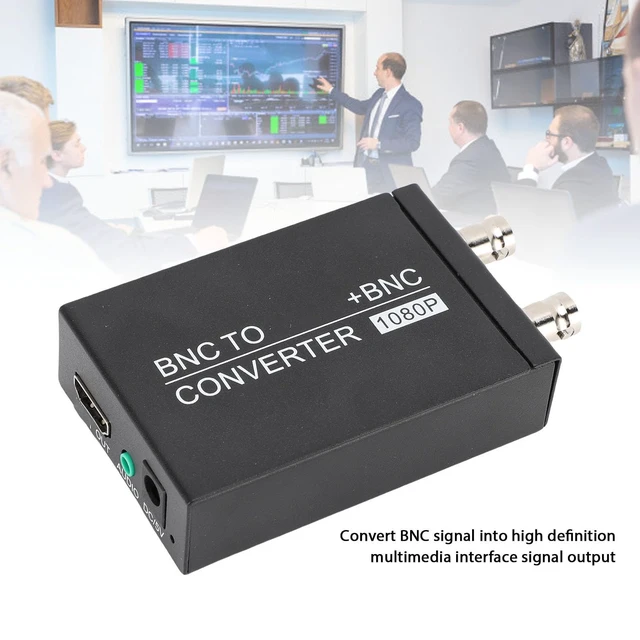 Alt view image 2 of 5 - EBTOOLS BNC to HDMI Coaxial Converter, Composite NTSC PAL CVBS BNC Audio Input, HDMI 1080P Output, for DVR CCTV Computer Projector HD Monitor