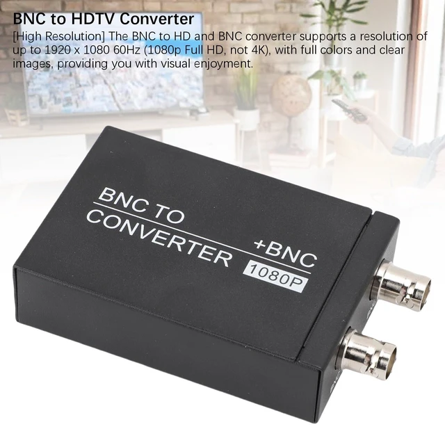Alt view image 4 of 5 - EBTOOLS BNC to HDMI Coaxial Converter, Composite NTSC PAL CVBS BNC Audio Input, HDMI 1080P Output, for DVR CCTV Computer Projector HD Monitor