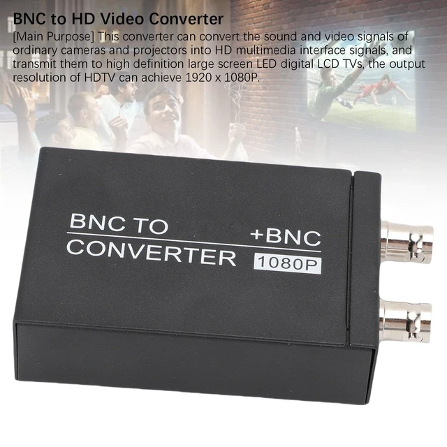 Alt view image 5 of 5 - EBTOOLS BNC to HDMI Coaxial Converter, Composite NTSC PAL CVBS BNC Audio Input, HDMI 1080P Output, for DVR CCTV Computer Projector HD Monitor