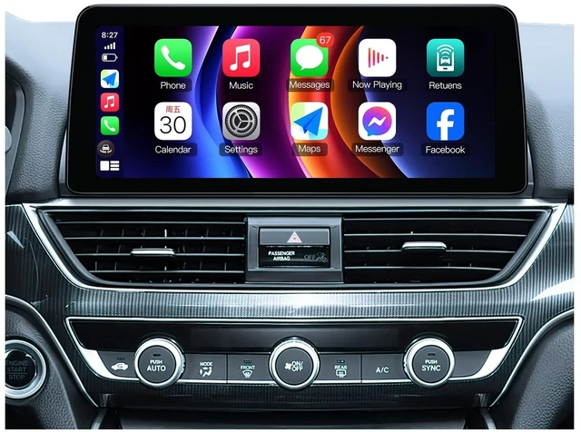 Main image of Car Radio for Honda Accord 2018-2022: 12.3'' HD Touchscreen Stereo with Wireless CarPlay Android Auto BT5.0 5G WiFi GPS Navigation DSP RDS FM AM Backup Camera