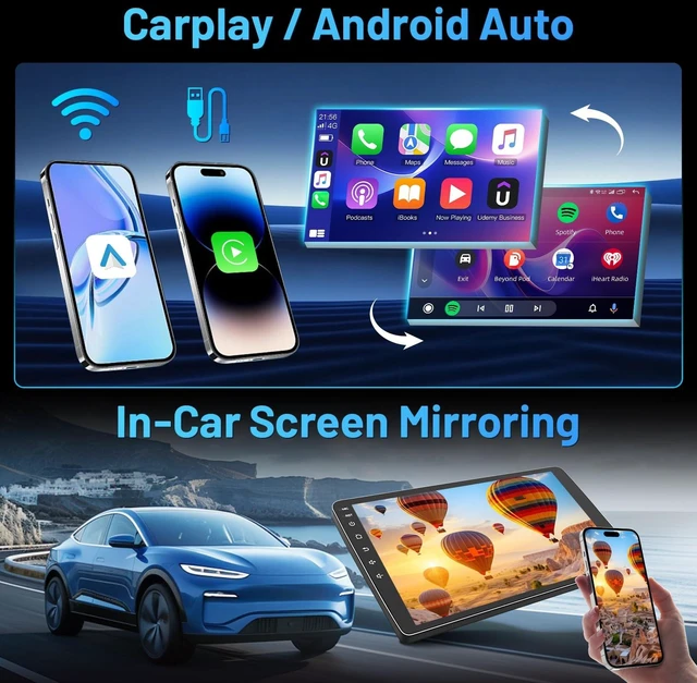 Alt view image 3 of 5 - Car Radio for Honda Accord 2018-2022: 12.3'' HD Touchscreen Stereo with Wireless CarPlay Android Auto BT5.0 5G WiFi GPS Navigation DSP RDS FM AM Backup Camera