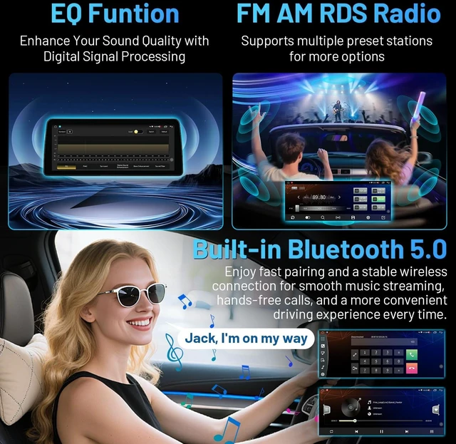 Alt view image 4 of 5 - Car Radio for Honda Accord 2018-2022: 12.3'' HD Touchscreen Stereo with Wireless CarPlay Android Auto BT5.0 5G WiFi GPS Navigation DSP RDS FM AM Backup Camera