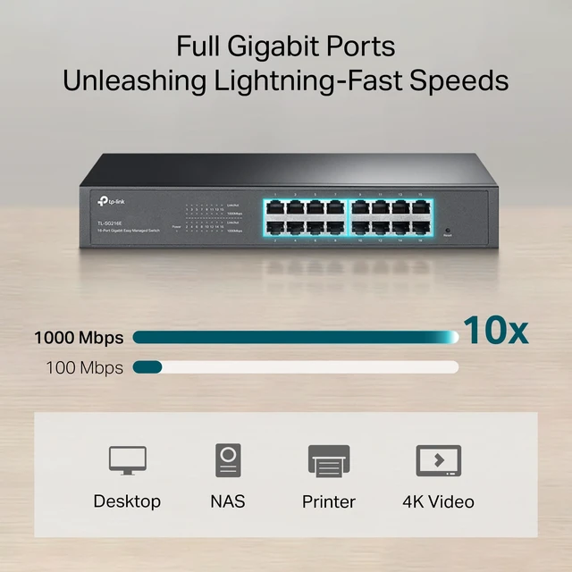 Alt view image 3 of 5 - TP-Link TL-SG216E, 16 Port Gigabit Easy Managed Switch