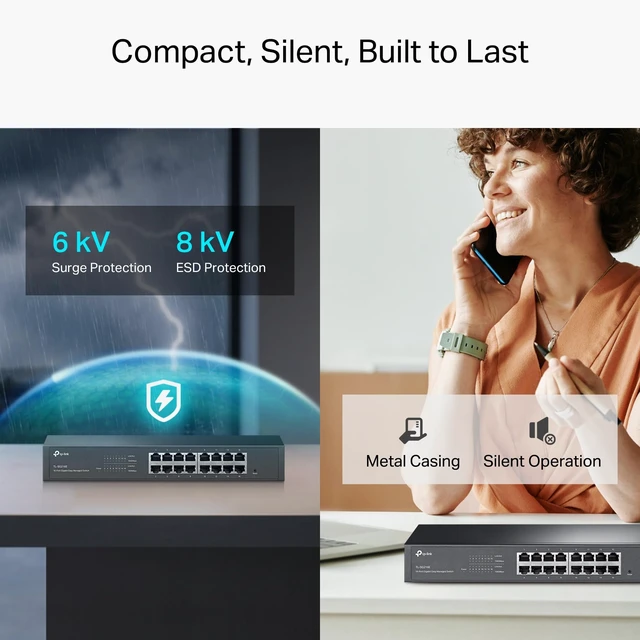 Alt view image 4 of 5 - TP-Link TL-SG216E, 16 Port Gigabit Easy Managed Switch