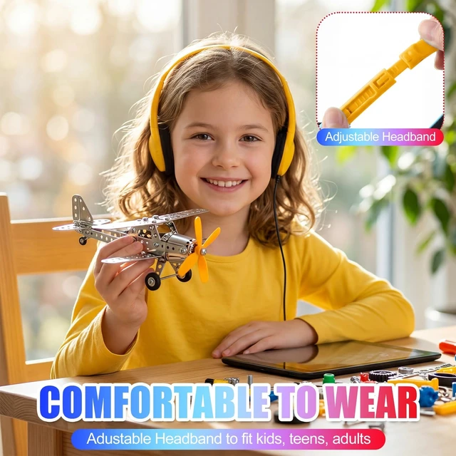 Alt view image 3 of 5 - Frienda 48 Pack Headphones for Classroom,Classic,Navy, Red, Yellow, Purple