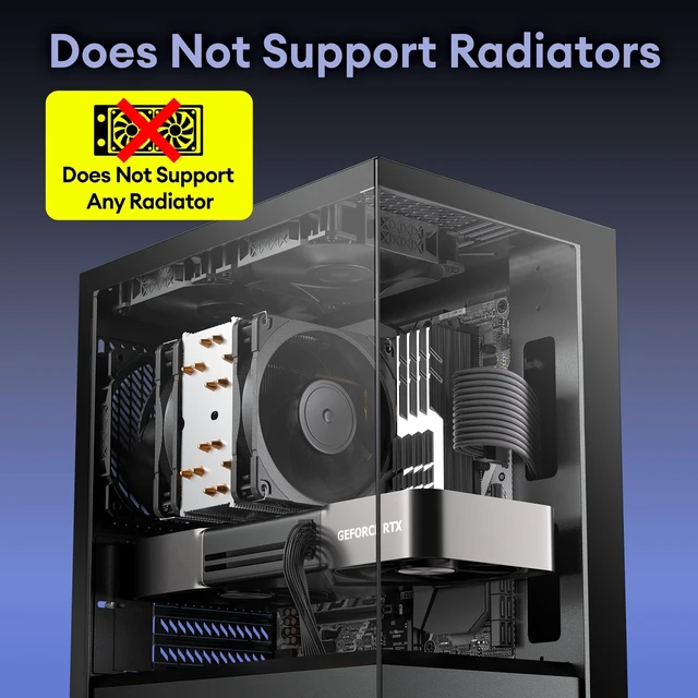 Alt view image 2 of 5 - Okinos Aqua UNO Micro ATX Case, No Radiator Support, Max GPU Length 309mm, Quick-Release Panoramic Tempered Glass Front & Side, 3x120mm Non-PWM Fans Pre-Installed, Type-C 5Gbps, Black