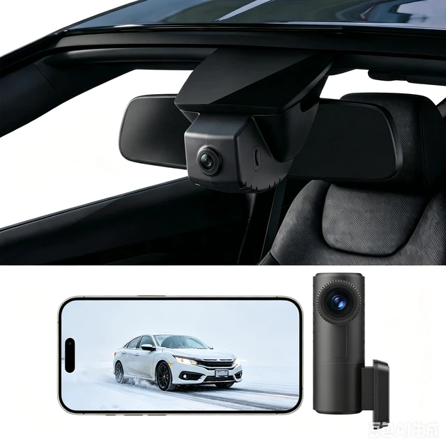 Alt view image 2 of 5 - G382 4K+2K Dash Cam Front and Rear for Honda Civic 2022-2025 OEM Factory Look, Easy Plug and Play, UHD 3840P Video,Loop Recording,Built-in WiFi & APP,Free 128G