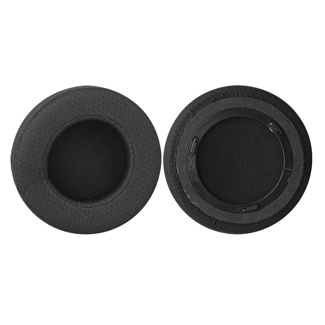 Alt view image 3 of 5 - Geekria Comfort Mesh Fabric Replacement Ear Pads for Corsair Virtuoso RGB/Wireless SE/Wireless XT Headphones Ear Cushions, Repair Parts (Black)