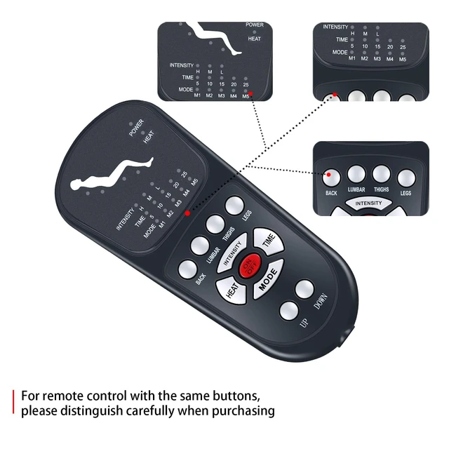 Alt view image 4 of 5 - HZIME New Replacement 3 Pin Remote Control for Recliner Lift Chair