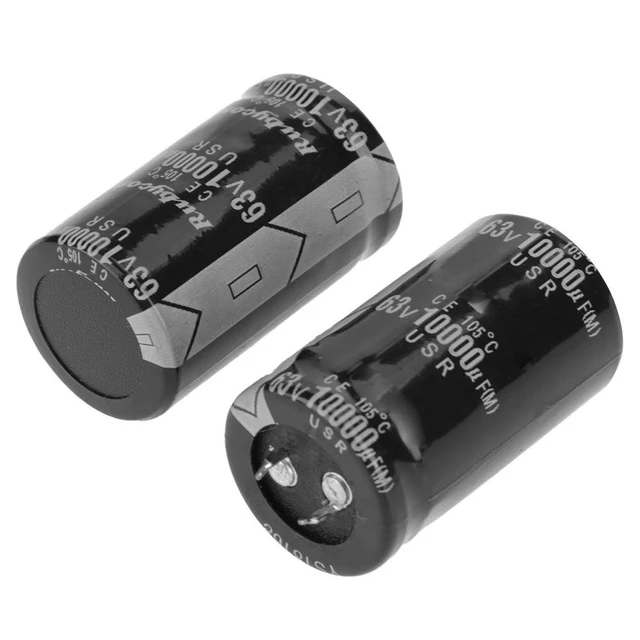 Alt view image 2 of 5 - Audio Capacitor, 4Pcs 10000uF 63V for Amplifier