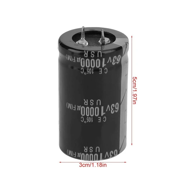 Alt view image 5 of 5 - Audio Capacitor, 4Pcs 10000uF 63V for Amplifier