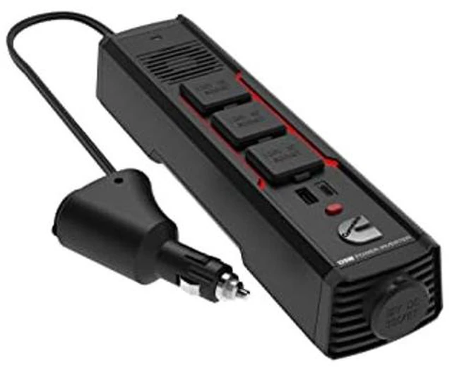Alt view image 3 of 3 - Cummins 120 Watt Car Adapter for Plug Outlet 120 Watt Portable Power Strip Inverter for Vehicle DC to AC Power 3ft Cable CMN120S