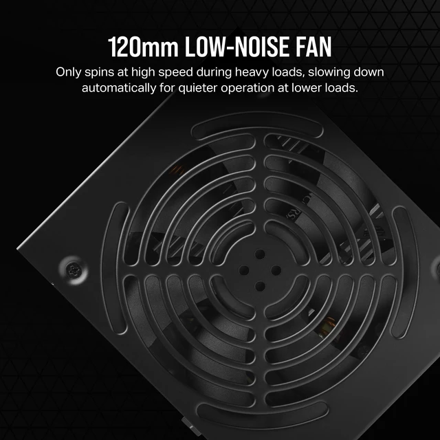 Alt view image 3 of 5 - CORSAIR CX750 80 Plus Bronze Non Modular Low-Noise ATX 750 Watt Power Supply - NA - Black