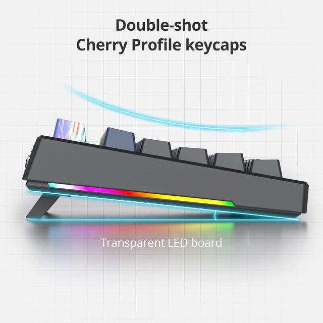 Alt view image 5 of 5 - Mosptnspg 80% Wired Mechanical Gaming Keyboard TKL for Win/Mac