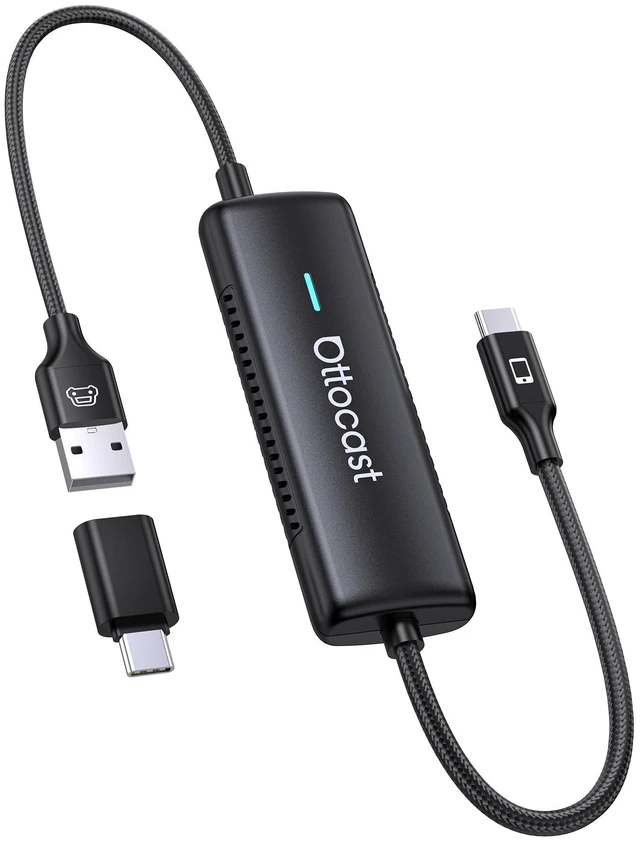 Main image of OTTOCAST Mirror Touch Wireless CarPlay Adapter for iPhone 15+