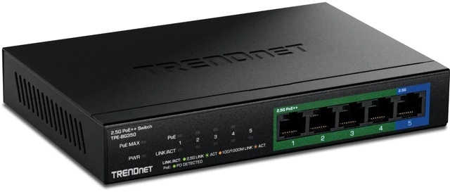 Main image of TRENDnet 5-Port 2.5G PoE++ Switch, TPE-BG350