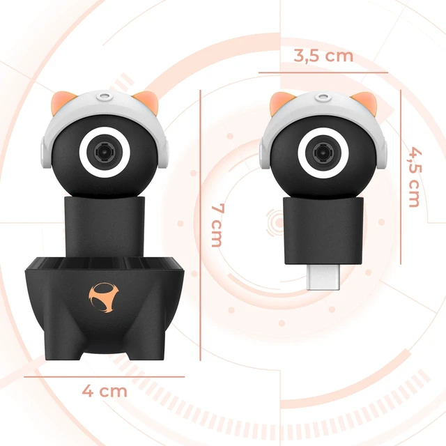 Alt view image 2 of 5 - Subsonic - Playcam 1080 - Camera for Nintendo Switch 2 - Full HD 1080p Resolution with Wide Angle - USB-C Plug and Play - Adjustable Lens (Red)