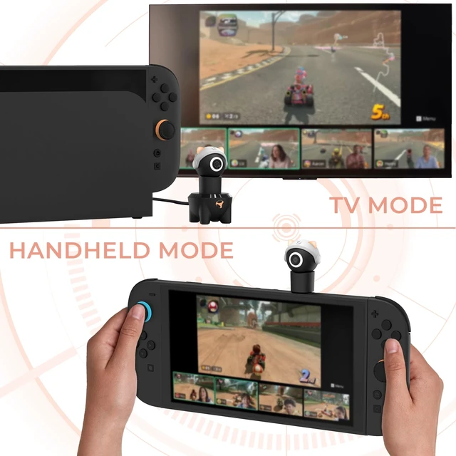 Alt view image 4 of 5 - Subsonic - Playcam 1080 - Camera for Nintendo Switch 2 - Full HD 1080p Resolution with Wide Angle - USB-C Plug and Play - Adjustable Lens (Red)