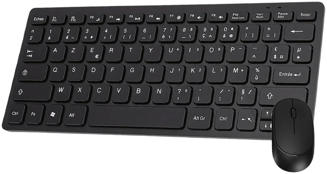 Main image of Gugxiom French Azerty Wireless Keyboard & Mouse Combo, 2.4GHz Plug & Play
