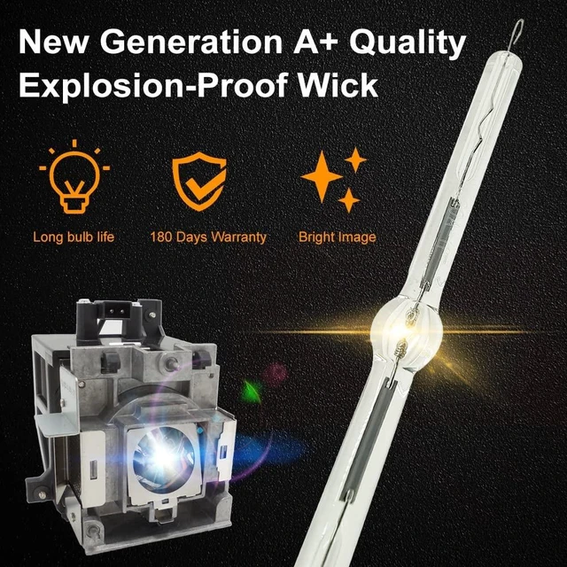 Alt view image 3 of 5 - CTLAMP A+ Quality 5J.J3905.001 Replacement Projector Lamp Bulb with Housing Compatible with Benq W7000+ W7000