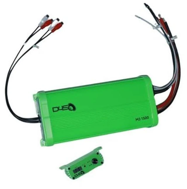 Main image of Down4Sound M3-1500 Marine 1500W RMS Monoblock Amplifier Green Glow Water Resistant