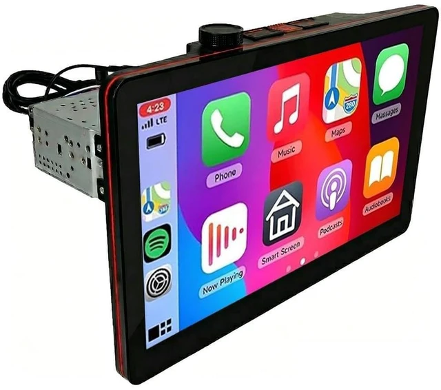 Alt view image 4 of 5 - 2+64G Double Din Car Radio for GMC Terrain 2010 2011 2012 2013-2017 with Wireless Carplay Android Auto, 10"Rotatable Touchscreen Car Stereo GPS Navigation Radio Bluetooth WiFi AHD Backup Camera