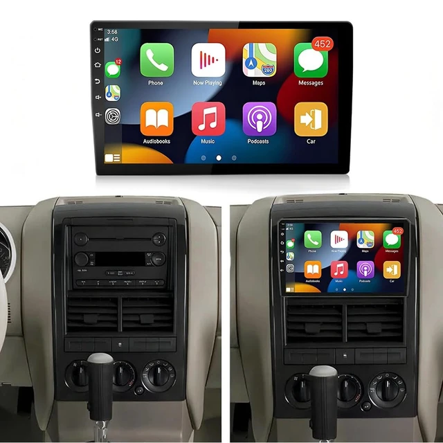 Alt view image 2 of 5 - 2+64G Car Radio Upgrade for Ford Explorer 2002 2003 2004 2005, 10 inch Touch Screen Radio for Ford Explorer 2002-2005 Head Unit with Backup Camera Android 13 with Wireless Carplay GPS Navigatio