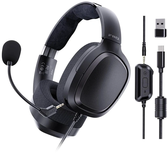 Main image of FiiO FG3 Gaming Headset, Dual Dynamic Driver USB Headphones with Detachable ENC Microphone, Virtual 7.1 Surround Sound, Hi-Res DAC, DSP EQ, Compatible with PC, PS5, Xbox & Switch