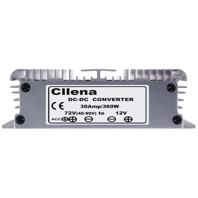 Alt view image 4 of 5 - Cllena DC 40V-90V to 12V Converter Voltage Regulator Reducer 48V 60V 72V Step Down to 12V 30A 360W Converter Waterproof Buck Transformer Power Supply for Golf Cart Club Car LED Light