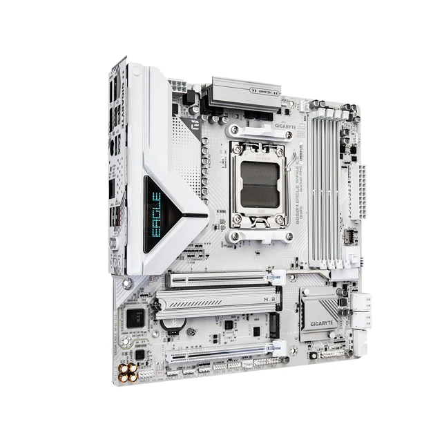 Alt view image 3 of 5 - GIGABYTE B850 Eagle WIFI7 ICE AMD AM5 ATX Motherboard, Support AMD Ryzen 9000/8000/7000 Series, DDR5, 8+2+2 Power Phase, 3X M.2, PCIe 5.0, USB-C, WIFI7, 2.5GbE LAN, EZ-Latch, 3-Year Warrant