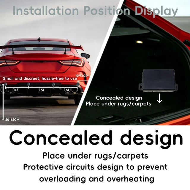 Alt view image 4 of 5 - SANDETOUN Parking Sensor kit New Feature Rear with Selectable Distance in Feet, Bidirectional Display Options, and Customizable Numeric Orientation and There are 20 Color Probes to Choose from(Black)