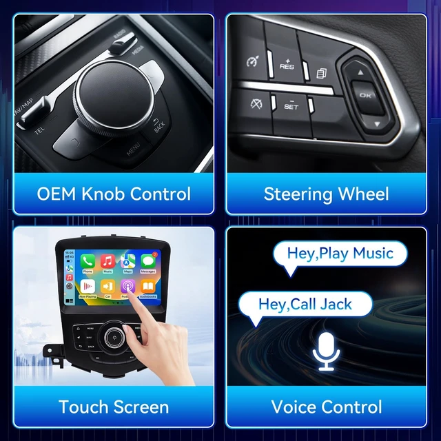 Alt view image 4 of 5 - Android 14 Car Radio Stereo Compatible with Chevrolet Cruze 2009-2014, 8" OEM Style Touch Screen Wireless CarPlay & Android Auto GPS Navigation FM Radio Upgrade Bluetooth HD Backup Camera 2GB+6