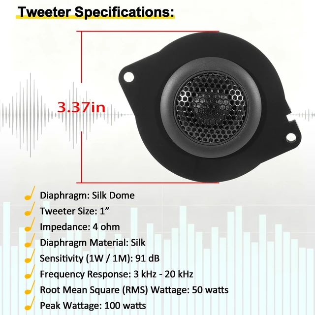Alt view image 4 of 5 - LAIKOU Super Tweeters fit for Jeep Wrangler JL JLU 20182026 & Gladiator JT