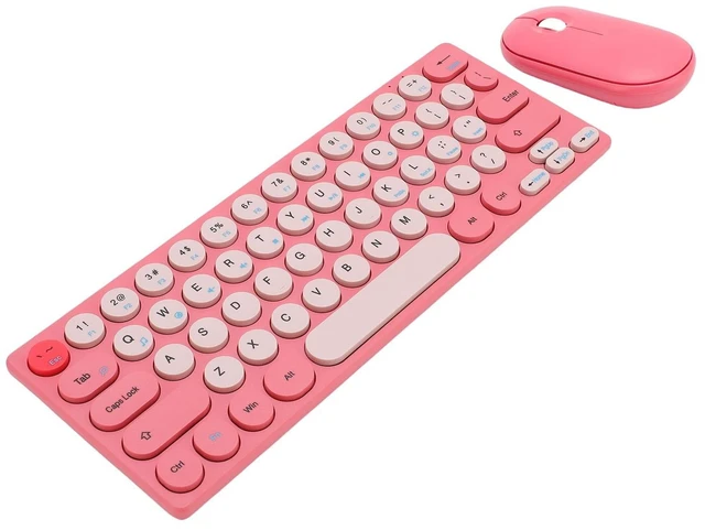 Main image of Sanpyl Wireless Keyboard Mouse Combo, 64 Keys Retro Keycaps