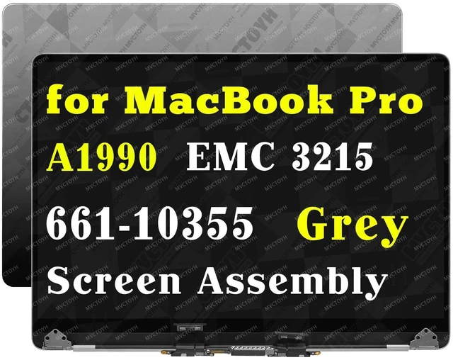 Main image of MVCTOYH Replacement for MacBook Pro A1990 LCD Display Assembly Grey