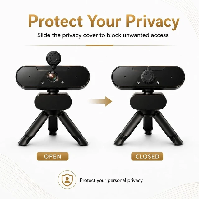 Alt view image 4 of 5 - Zoall 1080P Webcam for PC