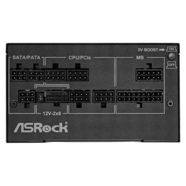 Alt view image 3 of 5 - ASRock Phantom Gaming PG-750G ATX 3.1 750W Power Supply Fully Modular Individual Braided Pattern PCle 5.1 10 Years Warranty Enthusiast Gamers 80 Plus Gold Cybenetics Platinum 12V-2x6 Cable