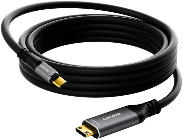 Main image of USB C to Mini HDMI Cable 25 FT, NOT HDMI, 4K@60Hz Uni-Directional, Aluminum