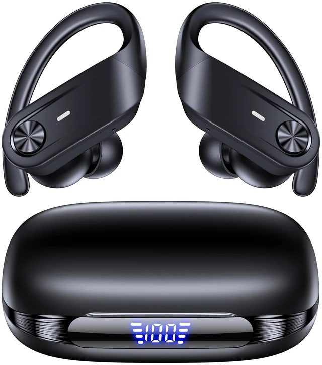Main image of TAGRY Hybrid Active Noise Cancelling Wireless Ear Buds 80 Hrs Playtime Hi-Res Stereo Quality Bluetooth Earbuds with Transparency Mode Headphones Bluetooth Earhooks ANC Earphones for Work
