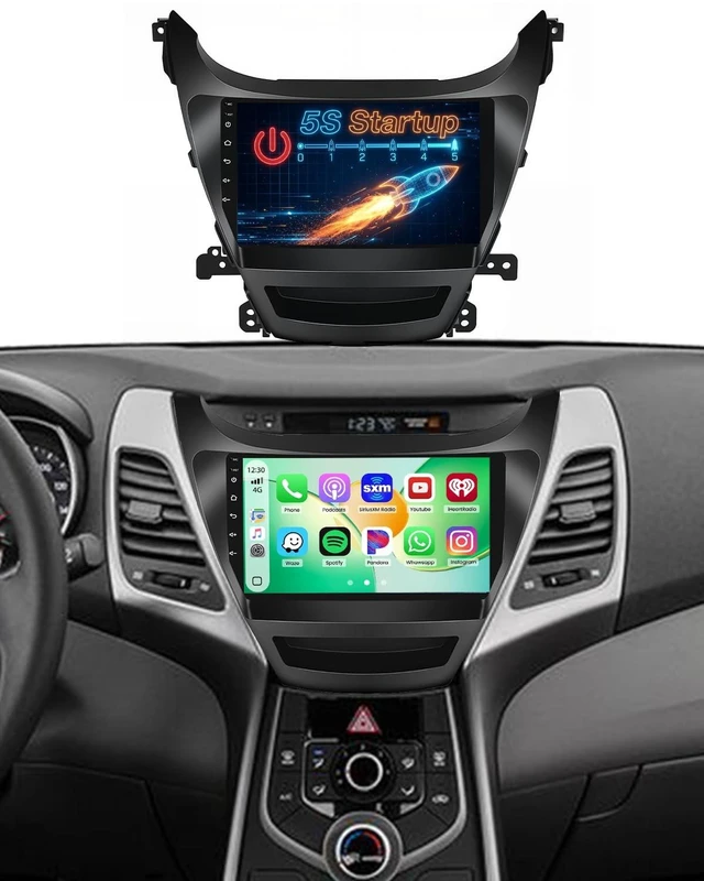 Main image of 9'' Bluetooth 5.2 Car Stereo for Hyundai Elantra 2014-2016