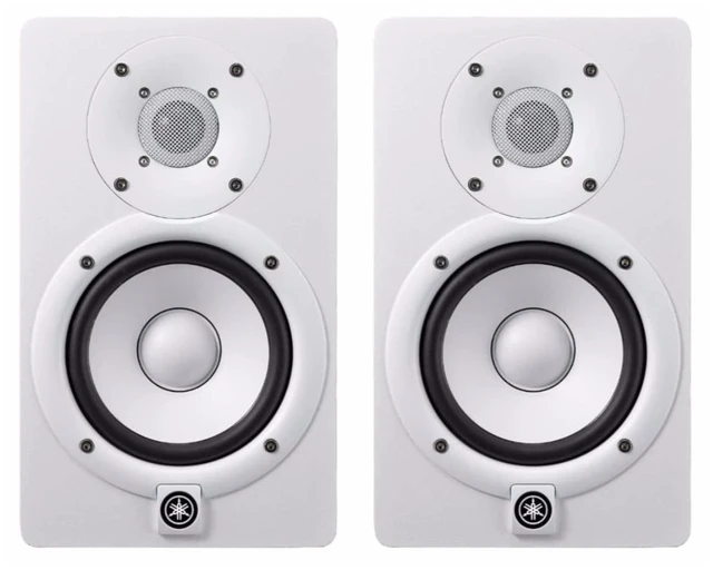 Main image of YAMAHA HS5 W 5-Inch Powered Studio Monitor (White, 2-Pack) Bundle (2 Items)