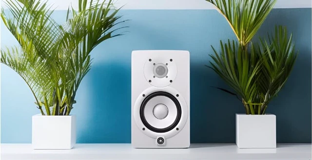 Alt view image 3 of 5 - YAMAHA HS5 W 5-Inch Powered Studio Monitor (White, 2-Pack) Bundle (2 Items)