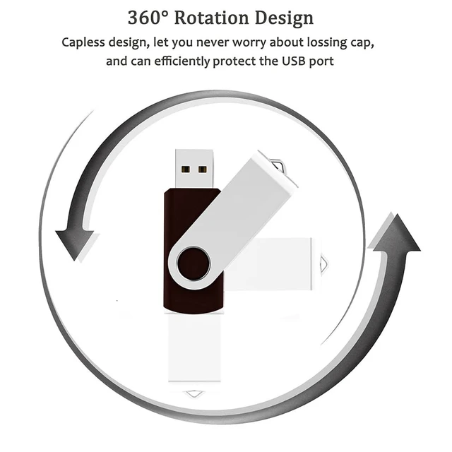 Alt view image 2 of 5 - 10 Pack 16GB USB Flash Drive Bulk Pack, MAKACTUA USB 2.0 Thumb Drive Swivel Memory Stick Swivel Memory Stick Jump Drive Pen Drive Zip Drive