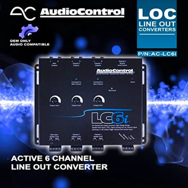 Alt view image 2 of 4 - AudioControl LC6i Black 6 Channel Line Out Converter with Internal Summing