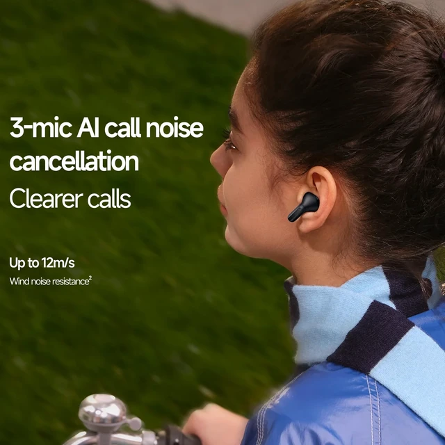 Alt view image 4 of 5 - XIAOMI Redmi Buds 8 Wireless Earbuds Black, 50dB ANC Bluetooth Earbuds, Triple-Mic AI Clear Calls, 44H Playtime, Dual Device Connection, Bluetooth 5.4, IP54, Fast Charging,Black