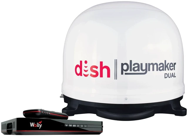 Main image of Winegard Dish Playmaker Dual PL8000R Satellite TV Antenna with Receiver
