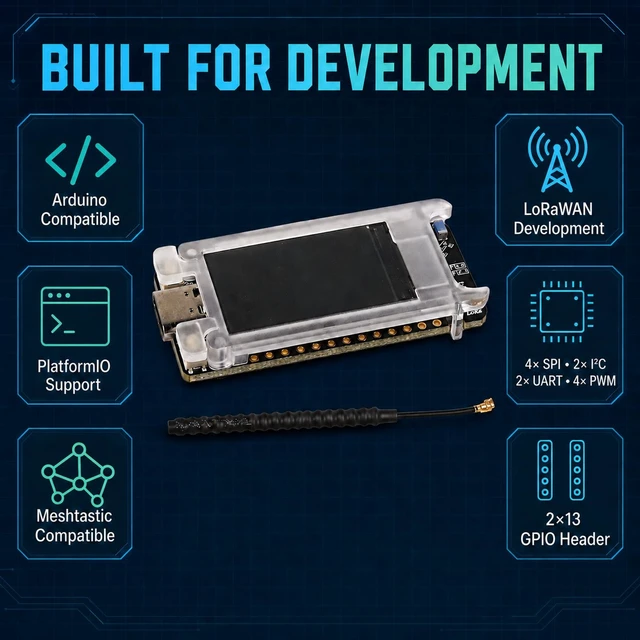 Alt view image 5 of 5 - HELTEC T114 V2 915MHz LoRa Board nRF52840 SX1262 TFT Display for Meshtastic
