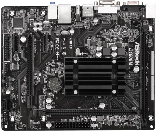 Alt view image 2 of 5 - ASRock Motherboard Micro ATX DDR3 1066 NA D1800M