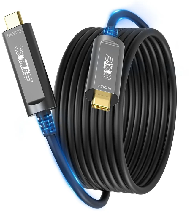 Main image of USB C Fiber Optic Cable 65 FT, 10Gbps High Speed Active Long USB C Cable